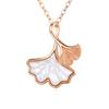 Colar com brincos Sansheng Lucky de prata esterlina 925, colar com pingente de corrente de clavícula de nicho leve e luxuoso de alta qualidade