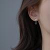 Pendientes de Plata de Ley 925 para Mujer Nuevos 2025 Pendientes Populares de Hoja Nicho Lujo Accesible Diseño Pendientes de Gama Alta Pendientes