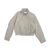 En Stock Alrig Ajuste Holgado Hombro Caído Cuello Alto Doble Cremallera Chaqueta Casual 2026 Nuevo Estilo Top