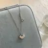 Colar de Pérolas em Prata de Lei S925 para Mulheres, Não Desbota, Corrente de Clavícula de Nicho de Alto Padrão, Luxo Acessível, Pingente Versátil, Novo Produto de Verão