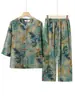 Atuendo Elegante de Verano para la Abuela, Ropa para Mujeres de Mediana Edad y Mayores, Camisa Holgada para Señoras Mayores, Top de Verano con Mangas Tres Cuartos para Mamá