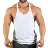 Colete de Treino Esportivo para Fitness Básico Bodybuilding Europeu e Americano Algodão Sem Estampa Homens