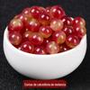 Melancia Calcedônia Espalhadas Contas Redondas Contas DIY Handmade Colar trançado Material frisado Cristal Bead Acessórios Bolsa de joias