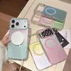 Funda magnética lateral con gradiente de dopamina adecuada para iPhone 17 Pro Max, Apple 16 Pro, anticaída 15 Pro