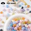 DIY nuvem duas cores destaque grande buraco corda contas creme contas amor quadrado contas macaron balde contas chaveiro decoração