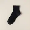 Calcetines de verano tipo mocasín para hombre, calcetines de algodón de color liso, calcetines de baloncesto finos de media caña para verano, calcetines deportivos de tubo alto ajustados a la cintura para mujer en otoño