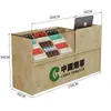 Balcão de Caixa de Supermercado com Display Integrado para Contagem de Cigarros Rack de Cigarros para Loja de Conveniência Combinação de Balcão e Rack para Cigarros Novo Armário de Cigarros com Gaveta