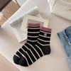 Calcetines Mekki de Primavera y Verano para Mujer Nuevo Oso de Malla Bordado Calcetines de Media Caña para Mujer Modernos Simples Versátiles Calcetines de Rizo
