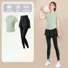 Camiseta Esportiva Solta para Mulheres, Malha Respirável Emagrecedora Casual para Corrida Yoga, Roupa Fitness Fina de Manga Curta para Primavera e Verão
