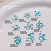 Accesorios de Pedrería Azules Planos para Uñas Decoración de Uñas con Pedrería Irregular en Forma de Gota Azul Lago Popular de Moda Grandes y Pequeños Pegatinas