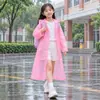 Impermeable Infantil de EVA No Desechable Poncho de Lluvia de una Pieza para Estudiantes de Primaria al Aire Libre Impermeable con Capucha Senderismo Venta al por Mayor Impermeable