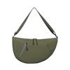 Bolso de tela multicapa para mujer, bandolera de hombro estilo coreano, nuevo bolso informal de color sólido estilo occidental, bolso de bola de masa texturizada para mujer, 2025