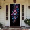 Suministro Exclusivo Transfronterizo de Temu Amazon Shein de Funda Decorativa Elástica de Una Pieza para Puerta de Habitación, Funda de Puerta Estilo Mariposa Fácil de Instalar