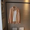 [Bi Zheng] Verano 2025 Nuevo Estilo Coreano Camisola de Algodón Puro Apilada Fina Camisa de Manga Larga Protección Solar para Mujer 4011