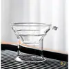 Infusor de Té de Vidrio Transparente Colador Fino para Té Utensilios de Té Gongfu Utensilios de Té Sencillos Filtro de Té de Vidrio Resistente al Calor
