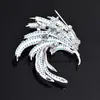 Broche Estilo Chino Pluma de Fénix Turquesa con Circonitas Completas Ambiente Elegante y Vibrante Broche de Fénix Accesorios para Traje Suéter