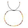 Pulsera de Color Bohemio de Celebridad de Internet Transfronteriza Pulsera Delgada de Cuentas de Arroz Pulsera de Cuentas de Color Mezclado Ins Pulsera de Pareja