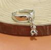 Anillo de oso de amor dulce simple con apertura Puerta Este de Corea del Sur anillo de oso con borla linda joyería al por mayor