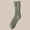 Calcetines de mujer para parejas, de forro polar coral, para otoño e invierno, gruesos y cálidos, para dormir en casa, de felpa, con forma de luna.
