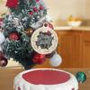 Cross Border Ins Style Bronzeamento de madeira Marcação Dupla Camada Feliz Natal Bolo Acrílico Plug-in Suprimentos para Festa de Natal