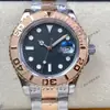 Rolex 126622 Gris Luminoso Calendario Correa de Caucho 40mm Automático Mecánico Reloj de Lujo para Hombre