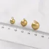 Cobre Chapado en Oro de 14K Color Conservante Cepillado Redondo Cuentas Materiales para Pulsera Pendiente Arete Hechos a Mano Accesorios