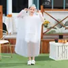 Impermeable Infantil para Niñas y Niños, Estilo Largo, Impermeable, para Estudiantes de Primaria, Jardín de Infancia y Niños Pequeños, Poncho de Lluvia de Dibujos Animados para la Escuela