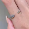 Comercio exterior europeo y americano desea anillo de apertura creativa de circón flecha flecha de Cupido amor incrustación anillo simple