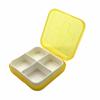 Pastillero de 4 compartimentos, Opcional multicolor, Viaje conveniente con tapa, Pastillero portátil de 4 compartimentos con embalaje cruzado, Caja de embalaje para medicamentos