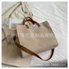 Bolso Satchel Sencillo de Pana Nuevo Bolso Tote para Ropa de Trabajo Bolso de Hombro Venta al Mayoreo Fábrica Personalizado Venta Directa Logotipo Impreso a Color Bolsa de Compras