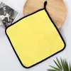Toalla de limpieza para coche de forro polar de coral de alta densidad, absorbente de doble cara, engrosada, secado rápido, multifuncional, logotipo personalizable, modelo transfronterizo