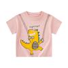 Ropa de Moda para Niños Betop Verano Nuevo Camiseta Coreana de Manga Corta para Niños Bebé Niño Dibujo Animado Dinosaurio Envío Directo