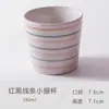 Copa de Vino Pequeña Vintage Minimalista, Taza de Cerámica sin Asa, Taza Pequeña de Mano, Taza de Té para el Hogar, Vaso para Cepillarse los Dientes y Beber, Estilo Japonés