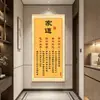 Decoración del Hogar: Arte de Pared Caligráfico, Estilo Chino Nuevo Tradiciones Familiares y Motivos Pintura en Rollo para Sala de Estar, Vestíbulo, Estudio y Pasillo Decoración