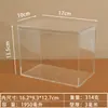 Caja de Almacenamiento Rectangular de Plástico Transparente con Tapa, Exhibidor Acrílico para Tarjetas de Modelo, Caja de Empaque para Regalo para Acuarios