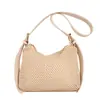 Bolsa de palha simples e fresca de ombro único para mulheres, nova moda coreana de verão, bolsa de ombro/axila trançada, bolsa transversal