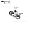 Venta Caliente Transfronteriza Europea y Americana F136 Aleación de Titanio Base Roscada Internamente G23 Titanio Joyería para Piercing Roscada Internamente Directo del Fabricante