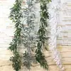 Amazon Hoja Verde Hoja Redonda Eucalipto Hoja de Sauce Enredadera Hiedra Flor Decorativa Transfronterizo Comercio Exterior Flor Artificial
