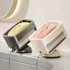 Bancada de Lavatório Porta-sabonete Lavatório Multiuso Suporte para Esponjas Banheiro Doméstico Ventosa Saboneteira Escorredor