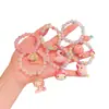 Pulseiras Infantis de Desenho Animado, Acessórios para Meninas, Joias com Contas, Acessórios Versáteis de Viagem para Meninas, Presentes para o Dia das Crianças