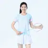 Ropa de Bádminton para Mujer, Traje Deportivo de Secado Rápido, Camiseta de Bádminton para Hombre, Uniforme de Equipo de Manga Corta, Falda de Bádminton, Uniforme de Competición