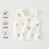 Chaleco de Bebé Puro Algodón Clase a Bebé Recién Nacido Verano Portabebés Chaleco de Espalda Media Estilo Primavera y Otoño Ropa Superior para Bebé