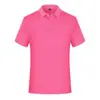 Empresa de impresión de camisetas publicitarias con cuello de solapa, overoles al por mayor, polo de color liso de secado rápido de 200 g