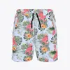 Temu Transfronteiriço 2025 Verão Masculino Shorts Hawaiian de Praia Largos Tamanho Europeu Amazon Calças Casuais de Cinco Pontos para Homens