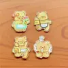 Acrílico Pequeño Fresco Dibujos Animados Lindo Parche Oso de Mantequilla Pasador Broche Hebilla para Zapato Material Accesorios de Joyería DIY
