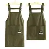 Delantal Impermeable Compuesto para Cocina Casera, Delantal Transpirable y Resistente a Manchas con Logo, Ropa de Trabajo Específica para Catering, Uniforme de Trabajo Sencillo