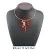 E14873 Pendientes de Colgante Hueso de Pescado Estilo Resort de Verano Transfronterizo Temática Oceánica Nicho de Gama Alta Versátiles Gargantilla