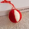 Decoração de Natal Árvore de Feriado Casa Acessórios de Feltro de Lã Acessórios Enfeites DIY Pequentes Pendentes Tecido Estrela Meias