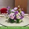 Arranjo Floral de MesaCor Fresca Flor Artificial Decoração de Mesa para Sala de Estar e Mesa de Jantar
