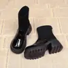 Botas Martin para Mujer 2026 Estilo Nuevo Otoño/Invierno Estilo Nuevo Plataforma Adelgazante Suela Gruesa Venta Caliente Elásticas Pequeña Altura Forradas de Terciopelo Botines Cortos